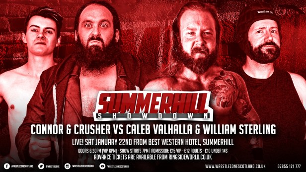 Crusher Craib and Connor Molloy vs. Caleb Valhalla and William Sterling, WrestleZone Summerhill Showdown 2022